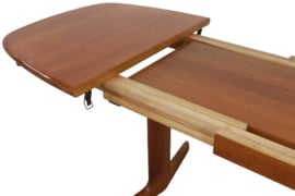 Deens design ovalen uitschuifbare eettafel "Loitz"