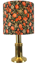 Messingkleurige tafellamp 'Floral'