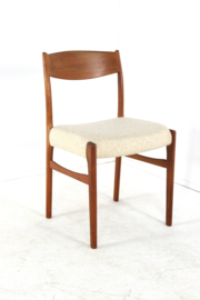 Set van 6 Arne Wahl Iversen voor Glygnore mobelfabrik stoelen