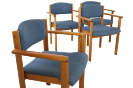 Set van 4 Deense eetkamerstoelen 'Exel'