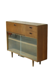 Vitrinekast  met kleine werkplek "Sheffield"