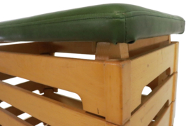 Gymnastiek-kast met groen bovendek (8 etages)