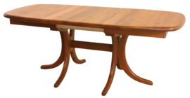 Deens design 2x verlengbare ovalen eettafel 'Skarrild'