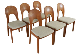 Set van 6 stoelen Niels Koefoed 'Morten' 'Knabstrobe'