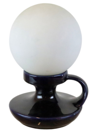 Keramieken donkerblauw tafel / bedlampje