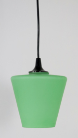 Groene glazen hanglamp