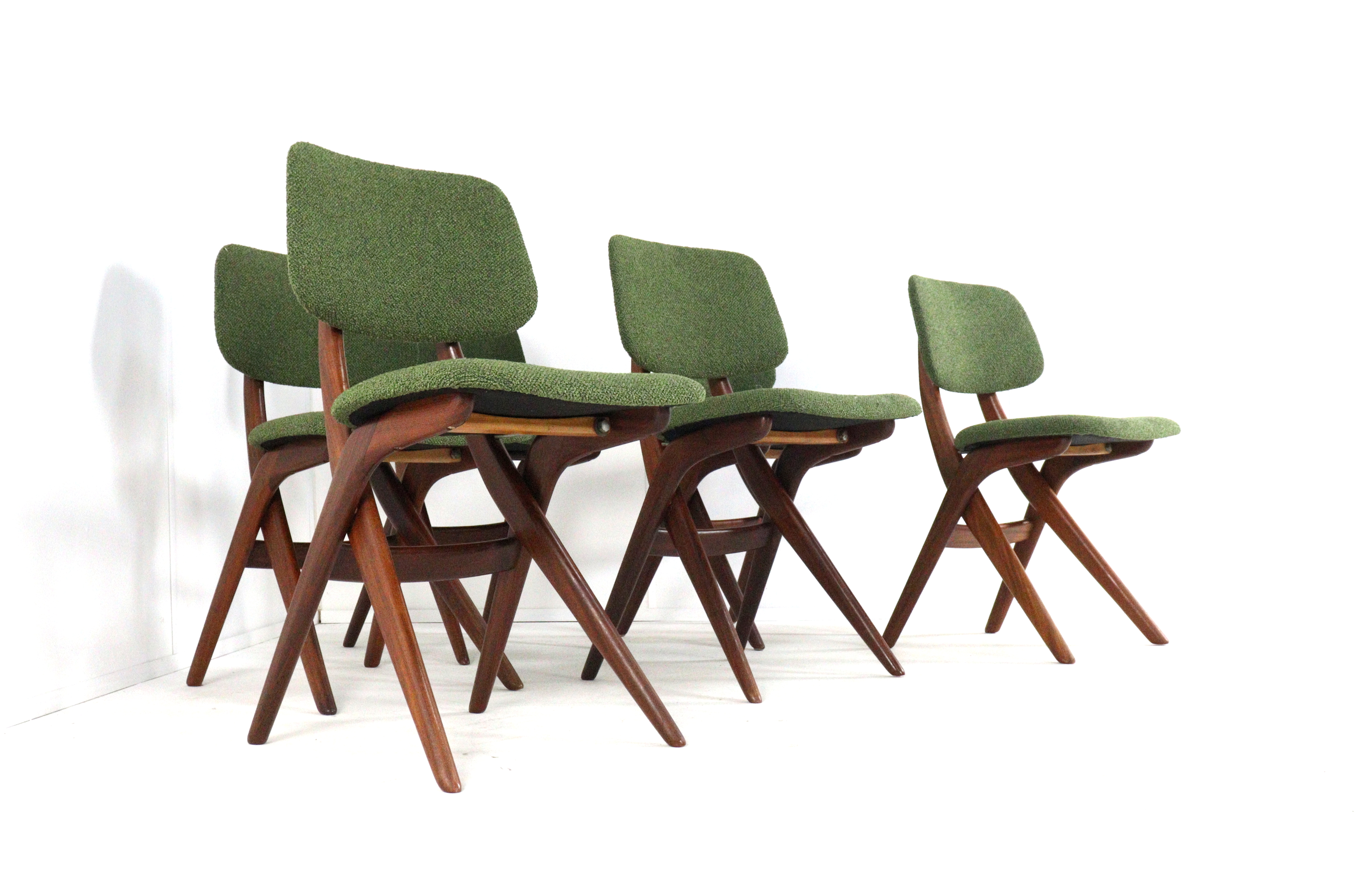 Set van 6 scissor stoelen - V.d. Veer Joure / A.w.a.