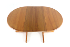 Ronde 1x verlengbare eettafel 'Blokhus'