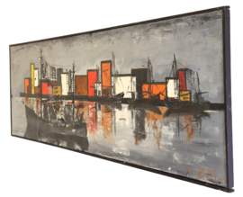 Schilderij 'City' 1968