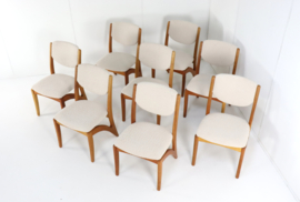Set van 8 Deense stoelen 'Kettrup'