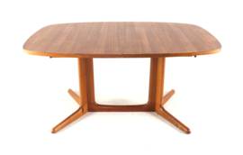 Grote Gudme ovalen 2x verlengbare ovalen eettafel