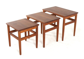 Set van 3 Deense nesting tables