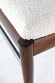 Set van 6 palissander AWA eetkamerstoelen 'Bennekom'