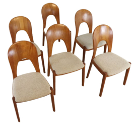 Set van 6 stoelen Niels Koefoed 'Morten' 'Kongsmark'