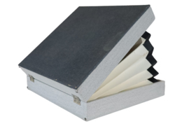 Platenkoffer donkergrijs (20 platen)