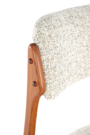 Set van 8 Erik Buch eetkamerstoelen 'Bur'