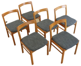 Set van 6 Gudme eetkamerstoelen 'Tobol'