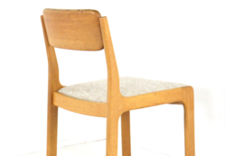 Set van 6 eiken Deense stoelen 'Lomborg'