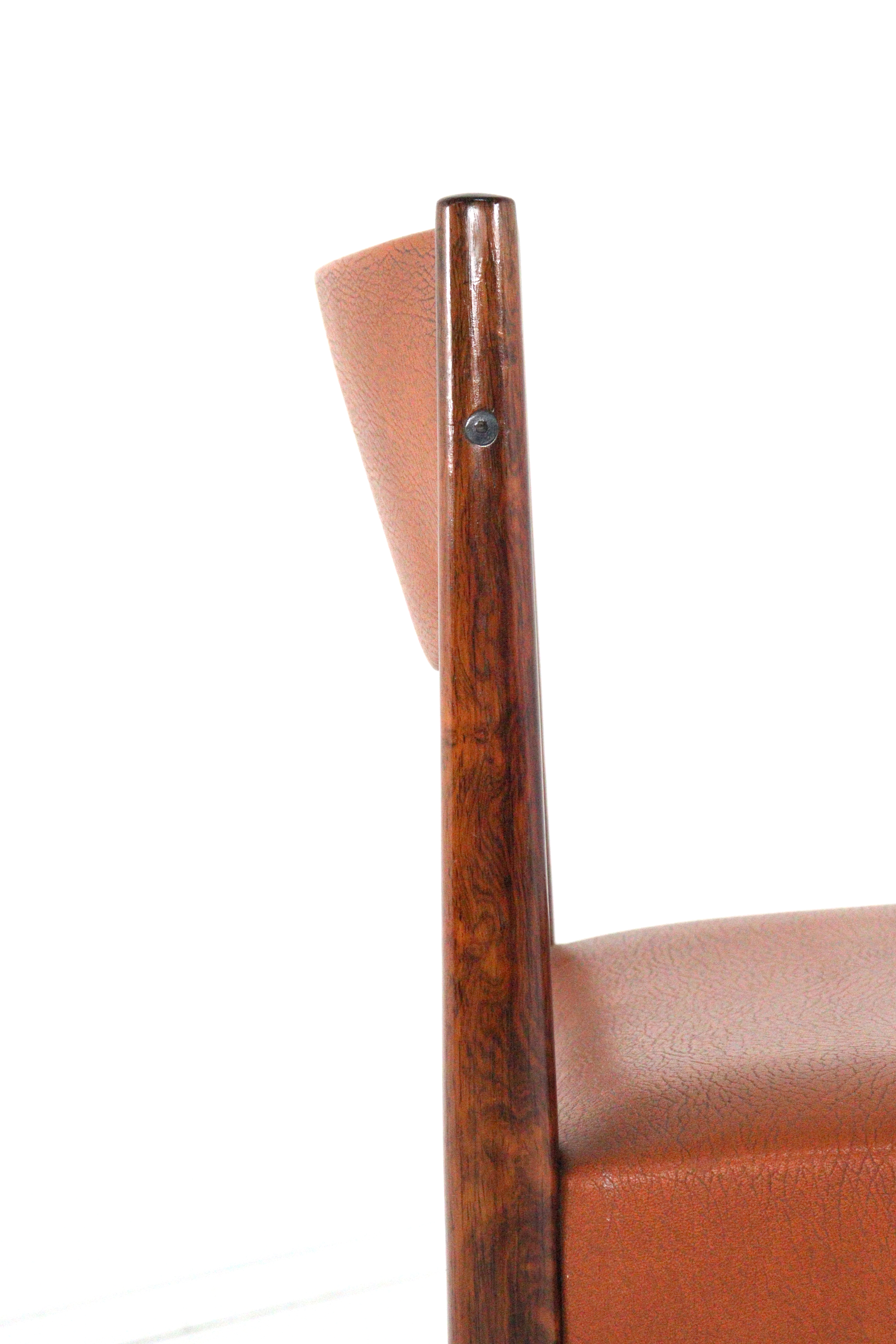 Set van 6 palissander eetkamerstoelen 'Cellemuiden'