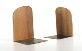 Set Deense houten boekensteunen