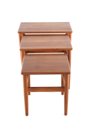 Set van 3 Deense nesting tables