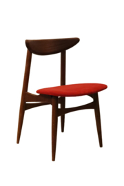 Set van 4 Deense eetkamerstoelen