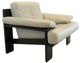 Rolf Benz fauteuil + hocker 'Clausdorf'