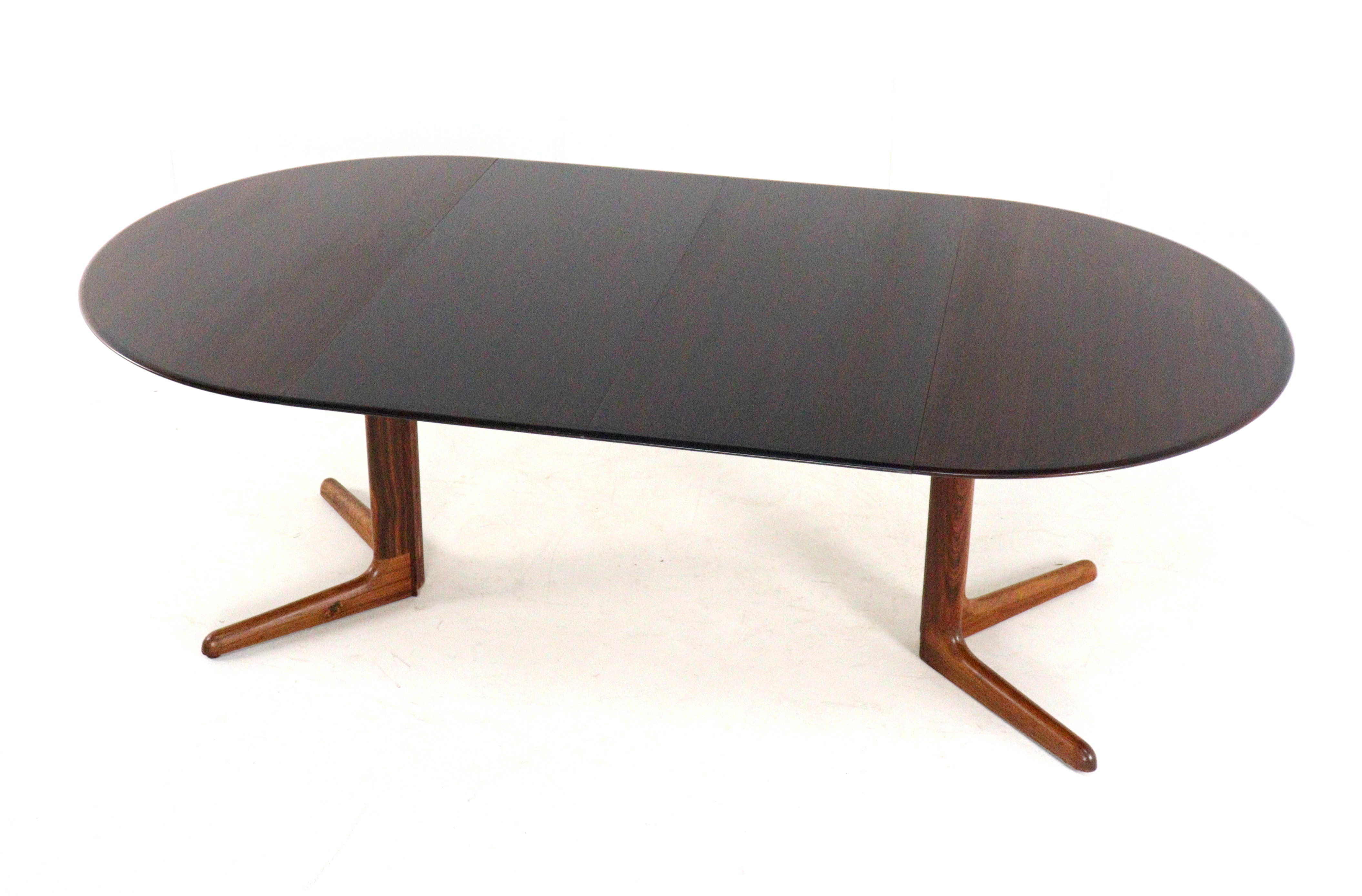 Dyrlund palissander ronde 2x verlengbare eettafel 'Mors'