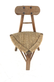 Set van 2 brutalist tripod stoelen