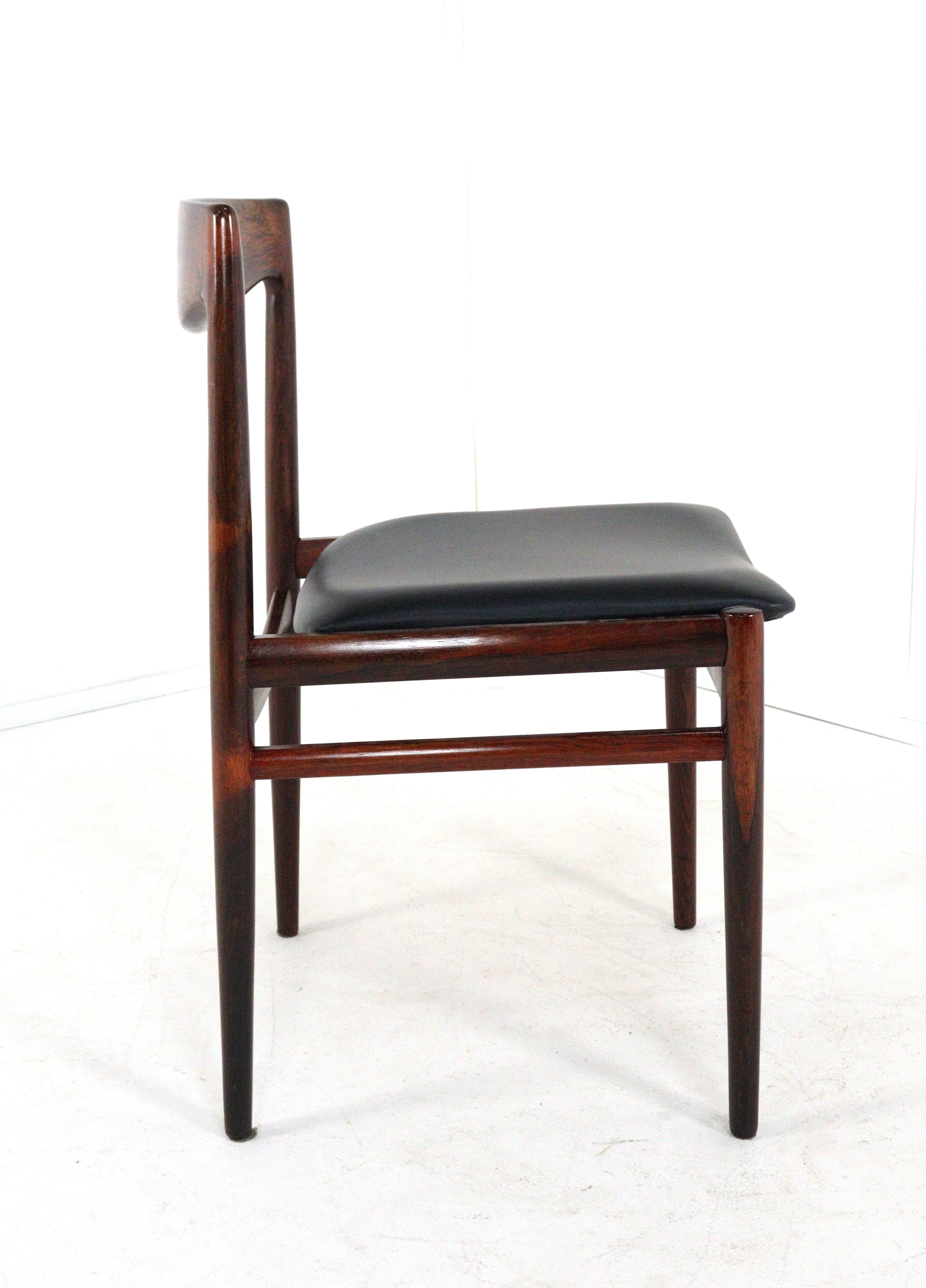 Set van 8 palissander stoelen 'Vesterlund'