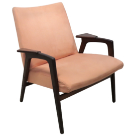 Roze fauteuil Pastoe 'Ruster' (Yngve Ekstrom)