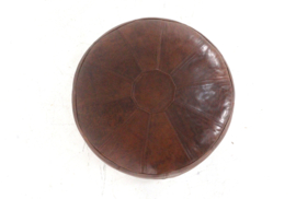 Lederen poef Woerdenbach