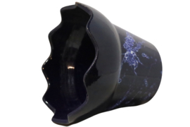 Donkerblauwe bloempot 13/3