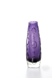 Glazen vaas 'purple'
