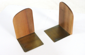 Set Deense houten boekensteunen