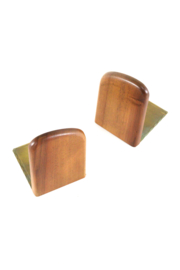 Set Deense houten boekensteunen