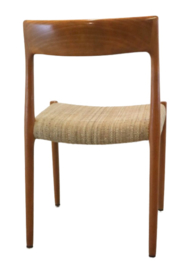 Set van 6 Niels O Möller stoelen model 77 'Dukkerup'