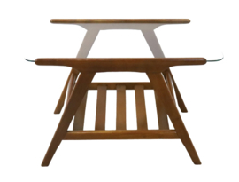 Salontafel met glas "Middelaar"
