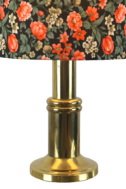 Messingkleurige tafellamp 'Floral'
