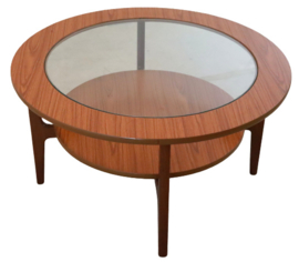 Ronde salontafel met glas 'Sewstern'