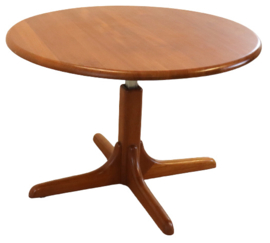 Ronde in hoogte verstelbare eettafel / salontafel 'Madumflud'