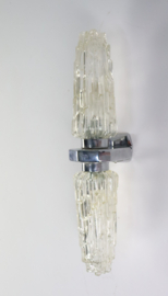Wandlamp met iceglass