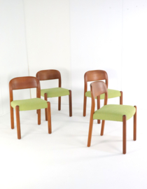 Set van 4 Deense stoelen 'Harte Skov'