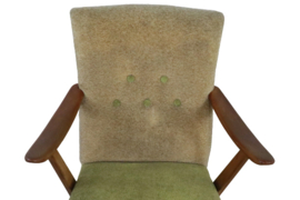 Fauteuil groen/wit 'Vuurbaken'