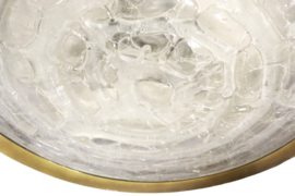 Plafonnière Iced glass 'Preto'