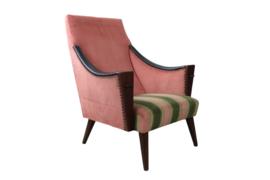 Roze fauteuil "Brussel" ( meerdere aanwezig)