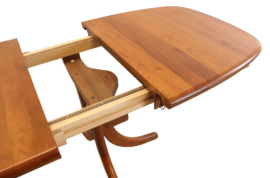 Deens design 2x verlengbare ovalen eettafel 'Skarrild'