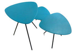 Set van drie plantentafels 'Blokgouw'