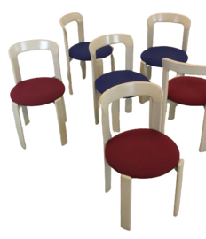 Set van 8 Bruno Rey stoelen