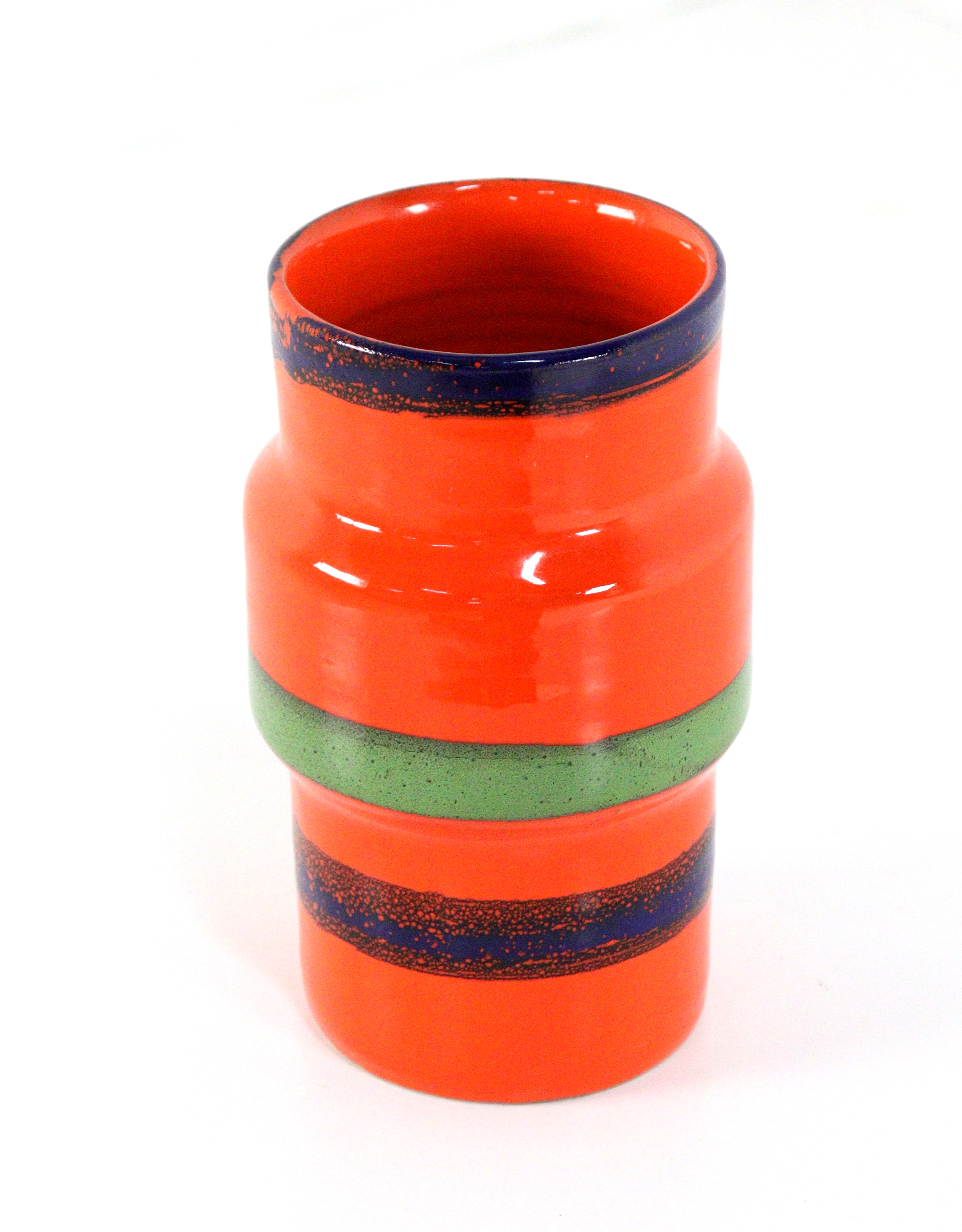 Felgekleurde vintage vaas